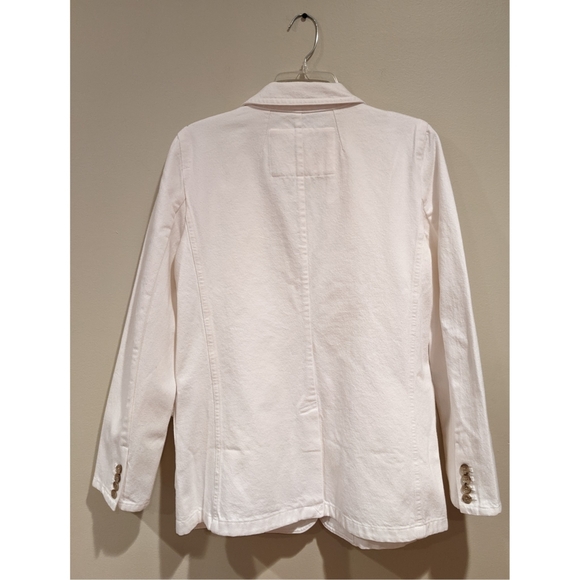 J.Crew white denim blazer - Picture 4 of 6